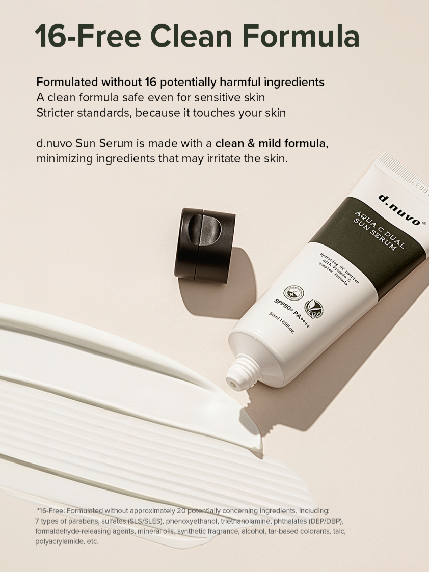 d.nuvo Dual C Sun Serum: SPF50+/PA++++ UV filters, brightening and anti-wrinkle . 50mlt