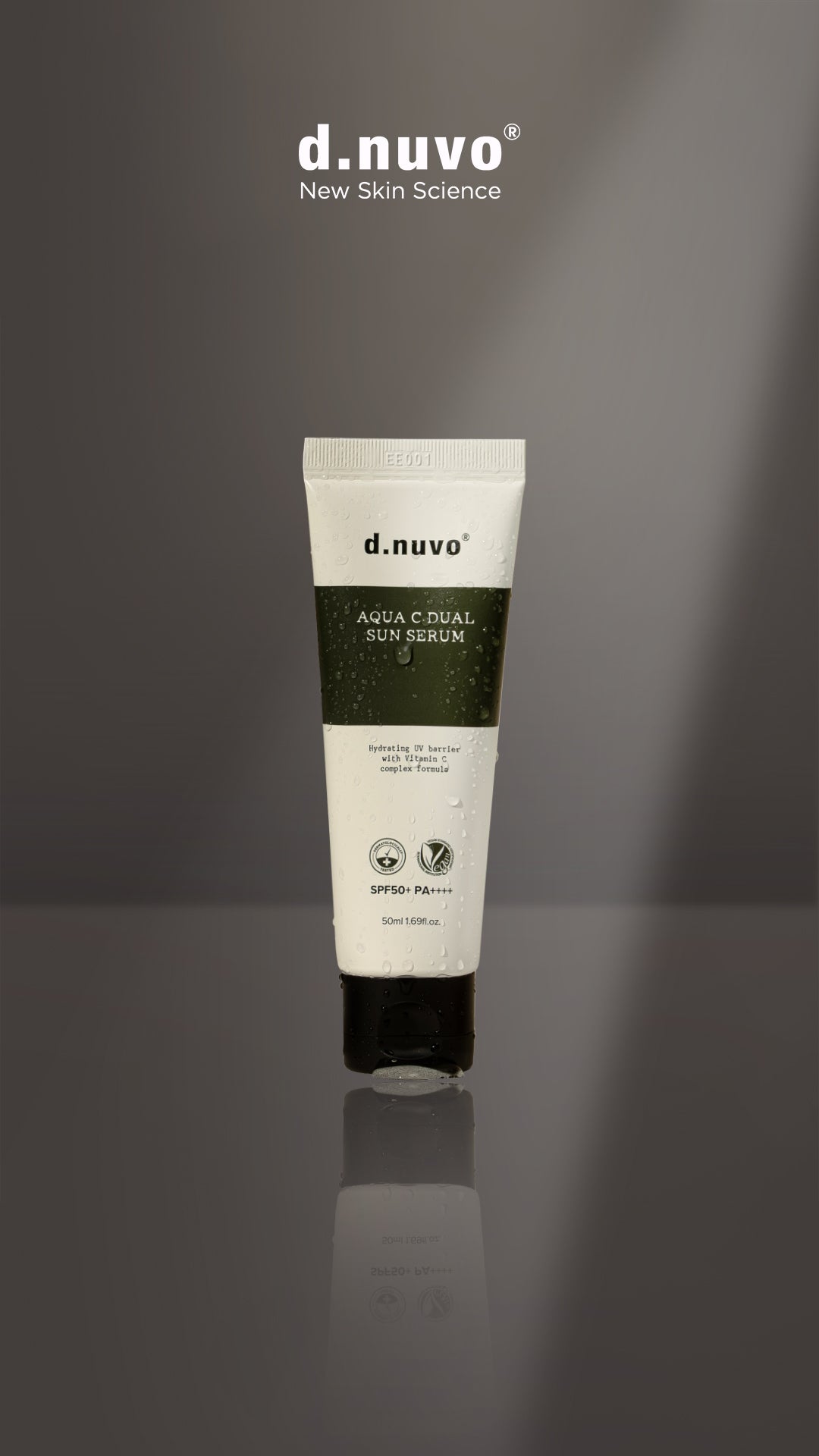 d.nuvo Dual C Sun Serum: SPF50+/PA++++ UV filters, brightening and anti-wrinkle . 50mlt