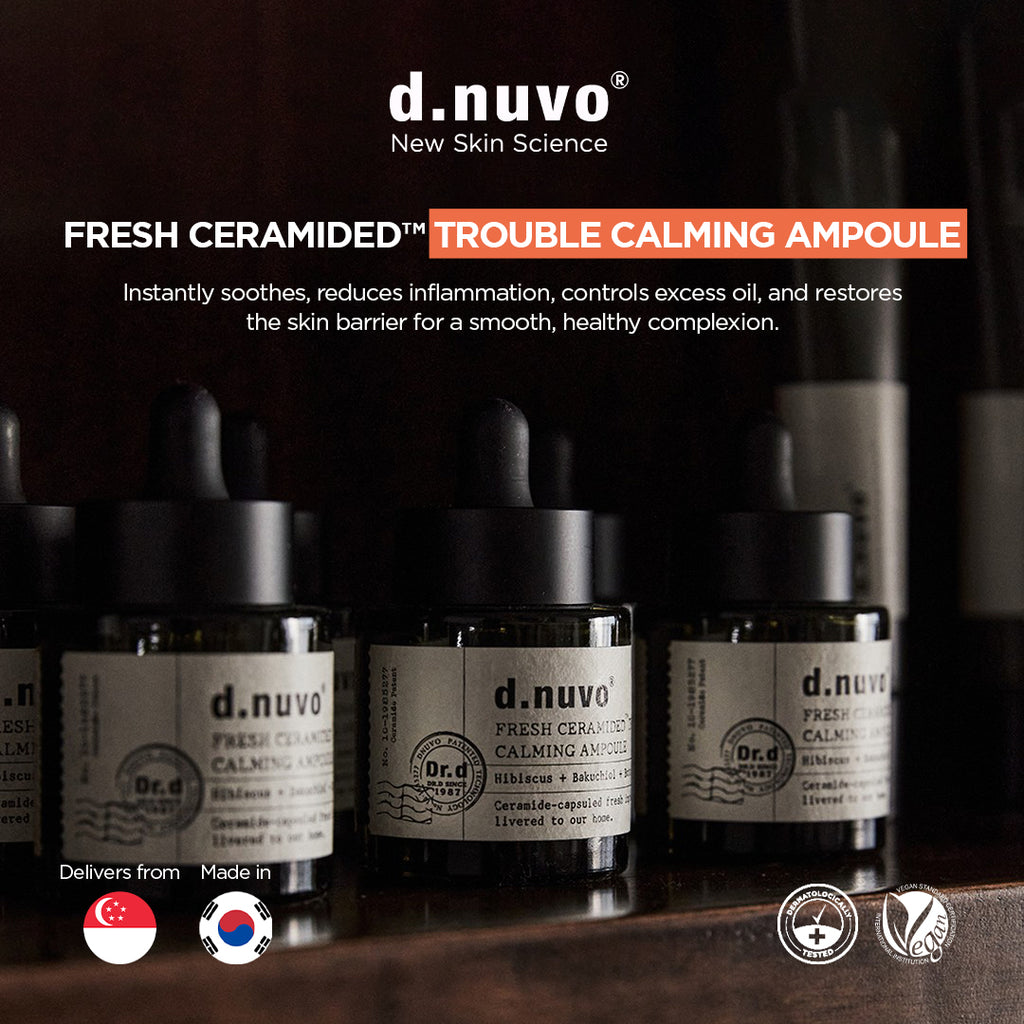 d.nuvo Fresh Ceramided™ Calming Ampoule –  for Acne-Prone & Aging Skin | Anti-Wrinkle (30ml)