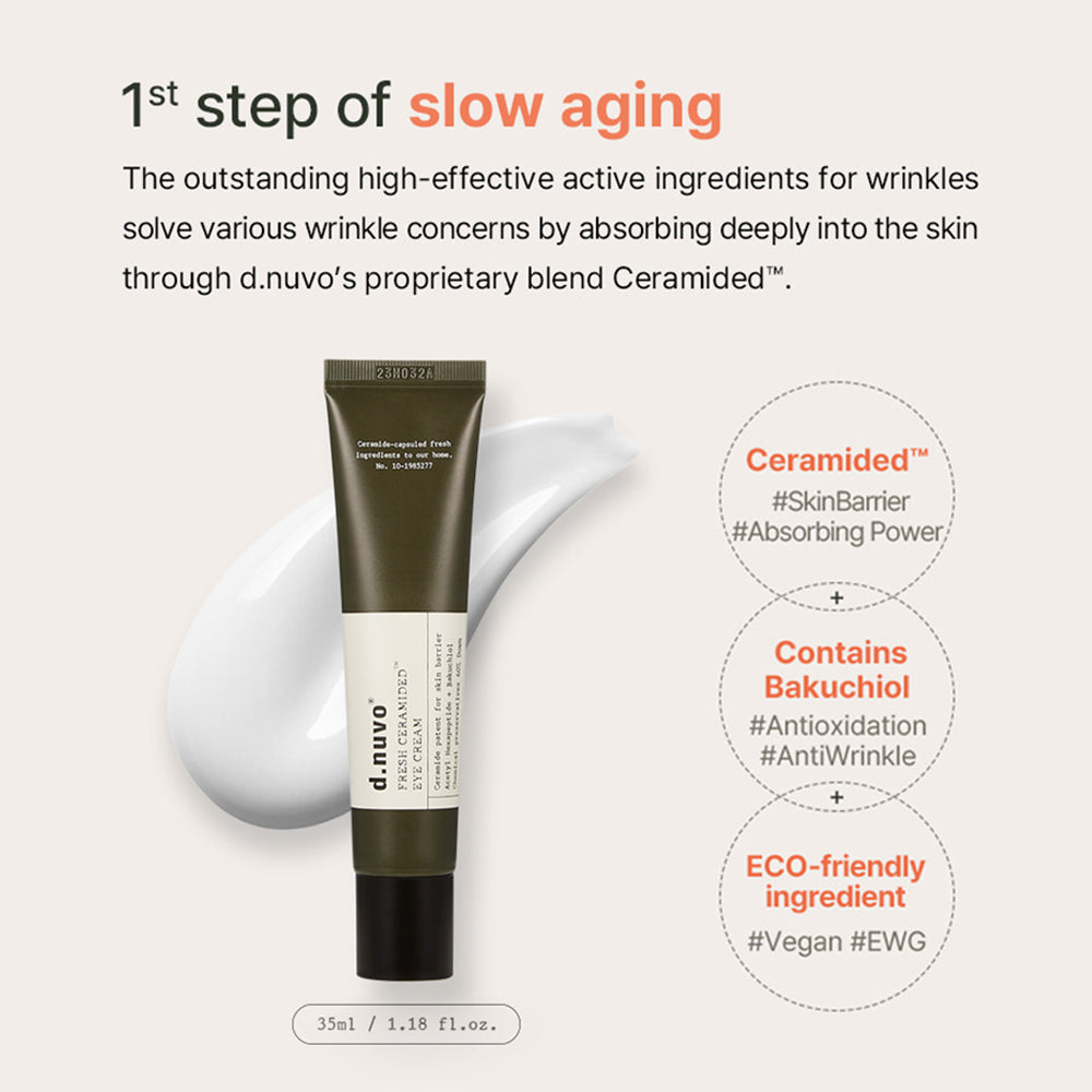d.nuvo Fresh Ceramided™ Eye Cream – Wrinkles Fade in 2 Weeks, Deep Hydration  (35ml)