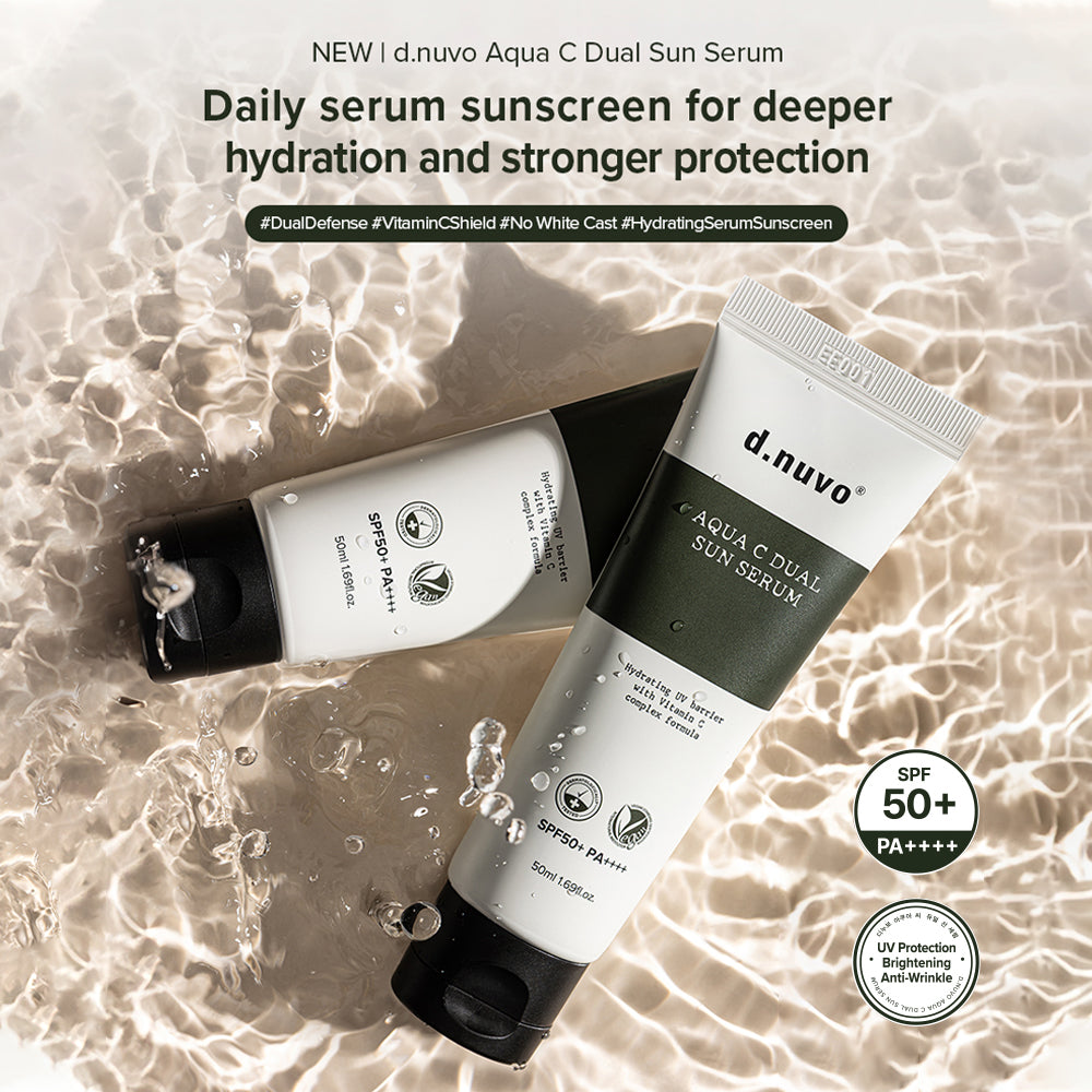 d.nuvo Dual C Sun Serum: SPF50+/PA++++ UV filters, brightening and anti-wrinkle . 50mlt