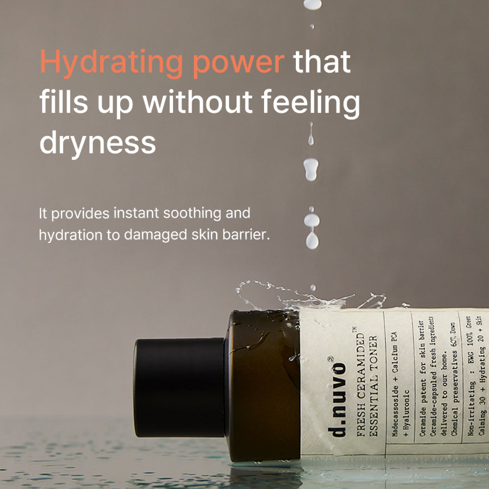 d.nuvo Fresh Ceramided™ Essential Toner – Clinically Strengthens Barrier from Day 1 (200ml)